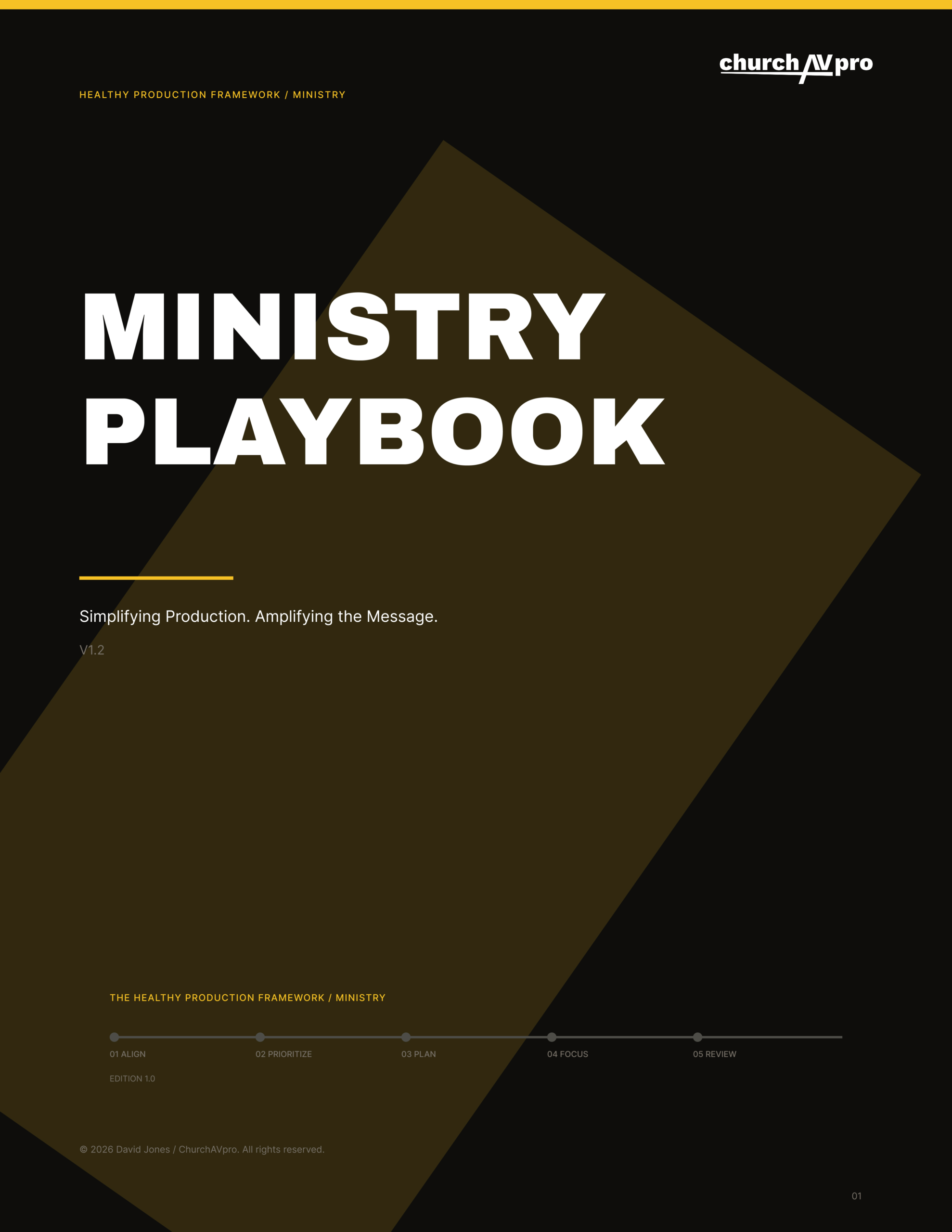 Healthy Production Ministry Playbook